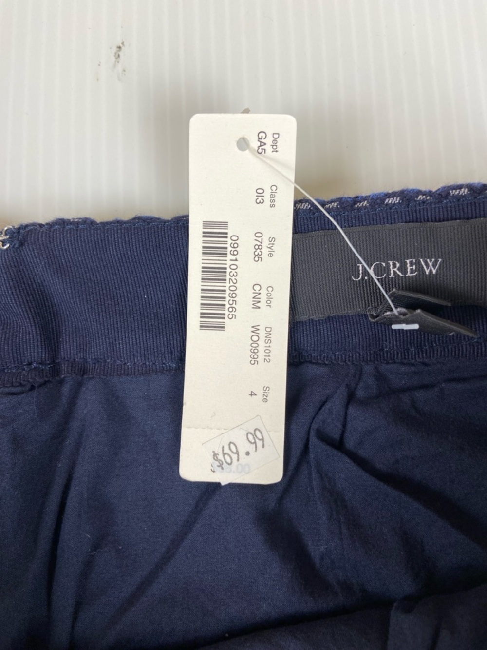 J. Crew Navy and White Floral Knit Mini Skirt - Picture 7 of 15